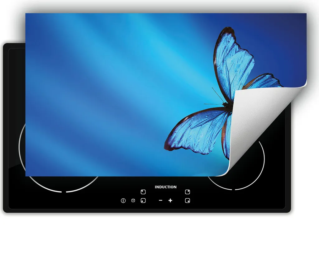Copertura Piano Cottura 90x52 cm DarHaus Tappetino Blu Butterfly Design
