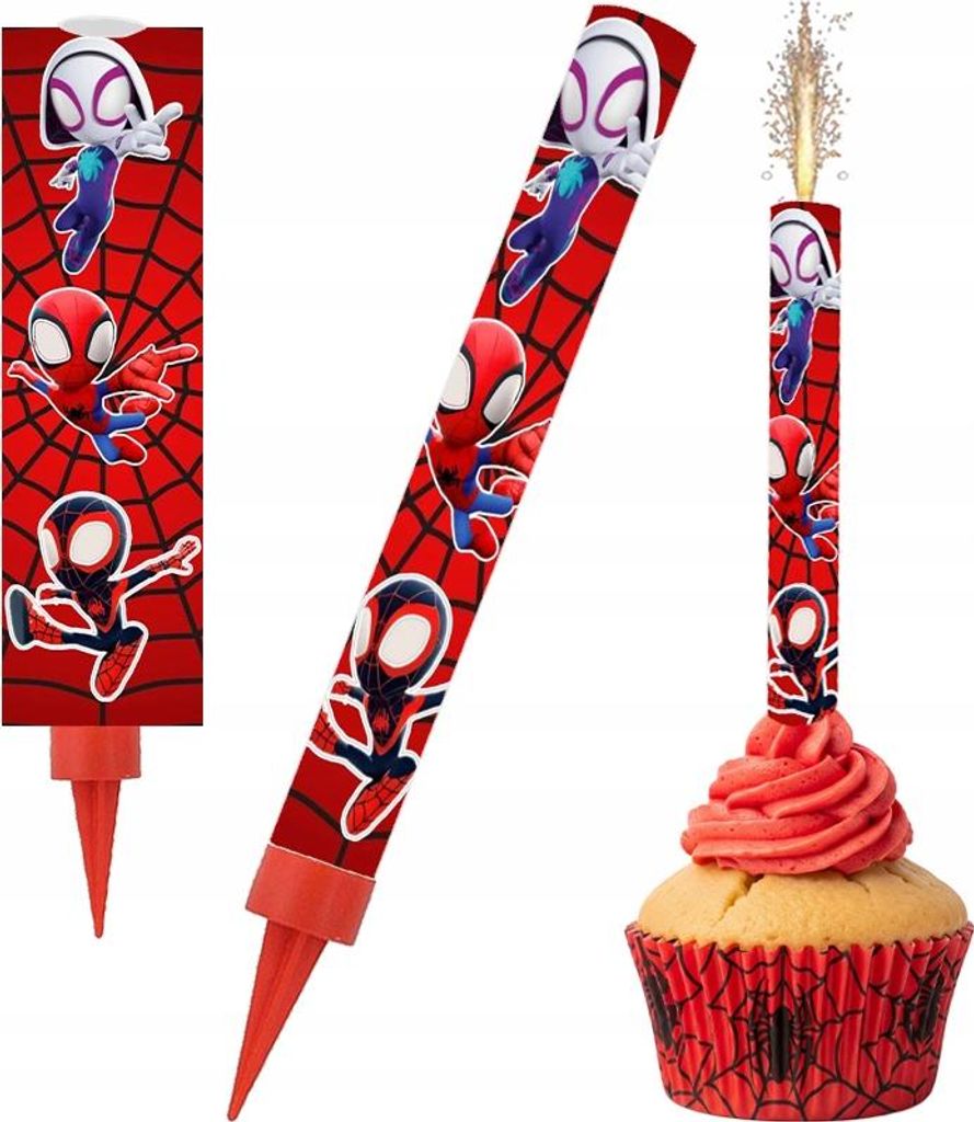 SPIDEY Spiderman Geburtstagstorte Flare Fountain 18cm