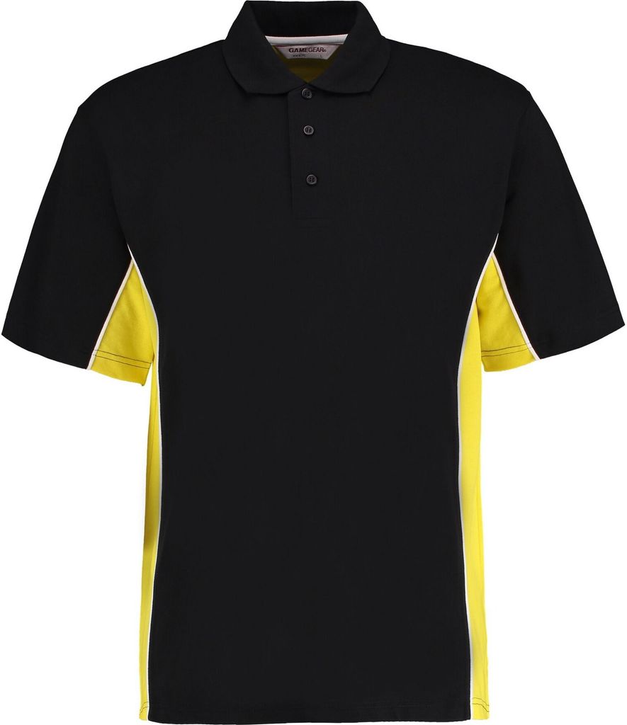 GAMEGEAR - "Track" Poloshirt für Herren PC6427 (XL) (Schwarz/Gelb)