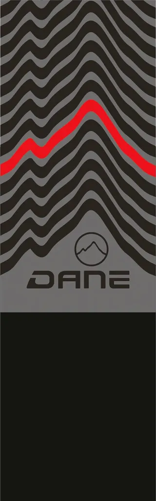 DANE Thermo Graphic Foulard Multifonctionnel avec Imprimé Graphique Noir