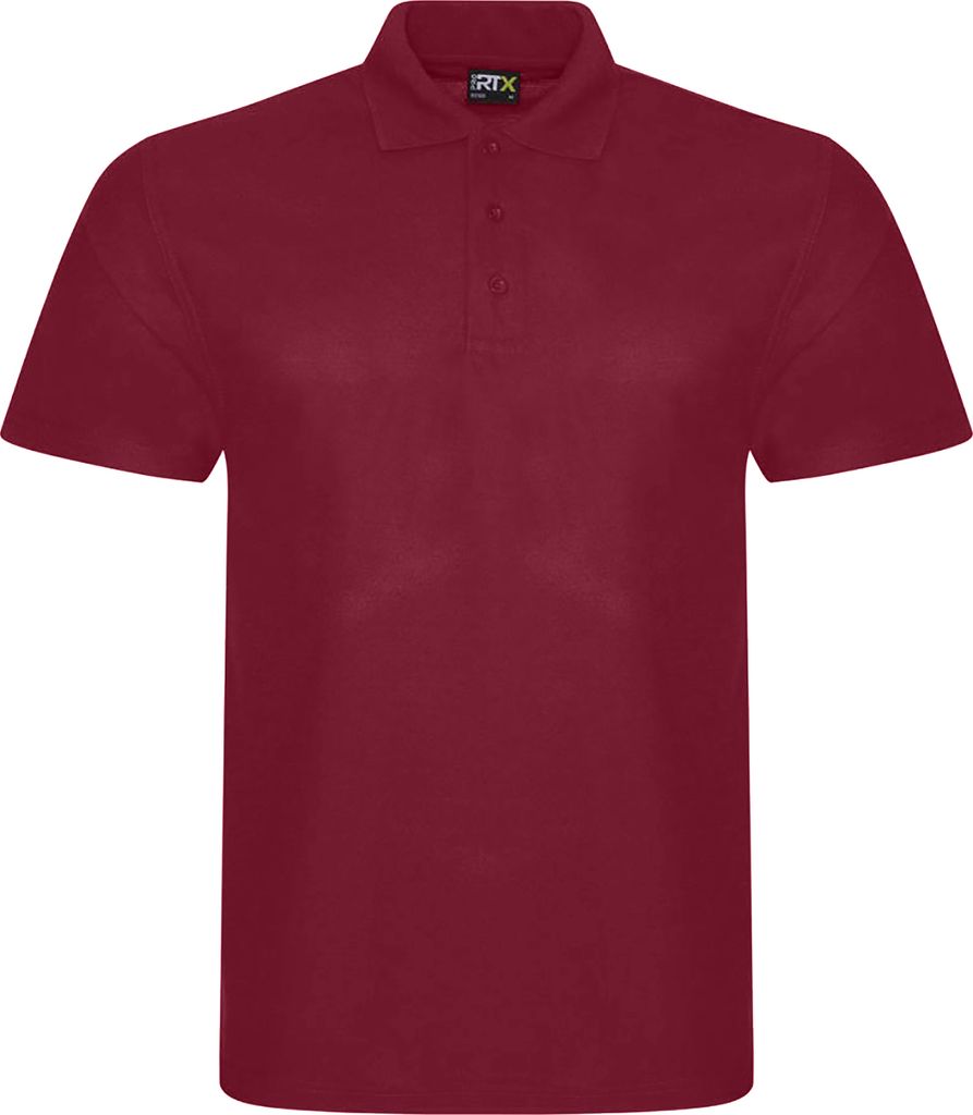PRO RTX Herren Pro Pique Polo Shirt PC3015 (7XL) (Burgunder)