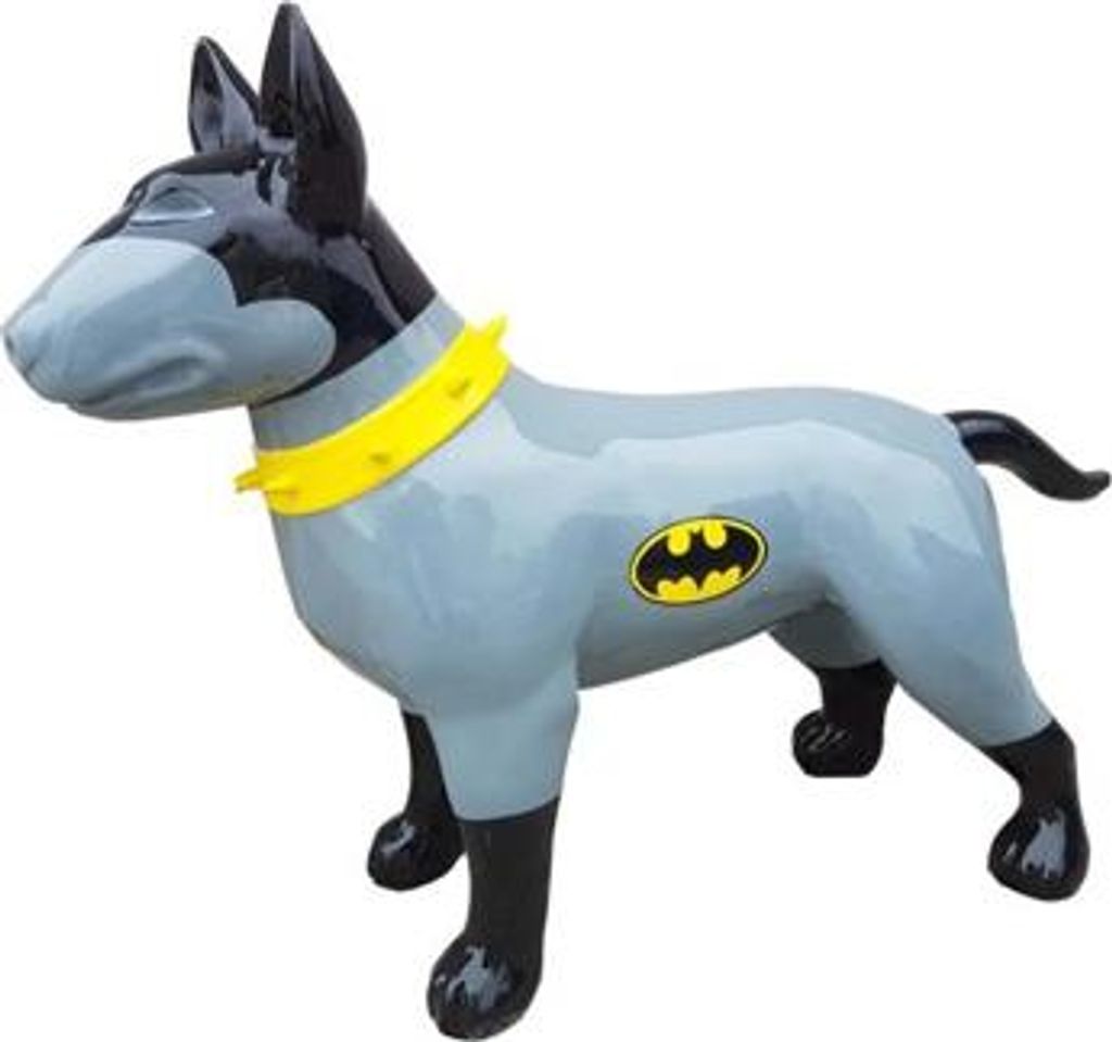 Moderne Skulptur Dekoration Figur Statuen Deko Statue Hund Batman Kunststoff