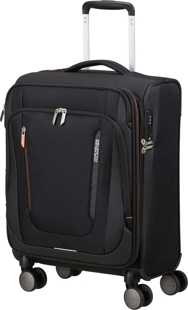 Valigia Wanderlite Spinner Exp American Tourister Shadow Black Nero