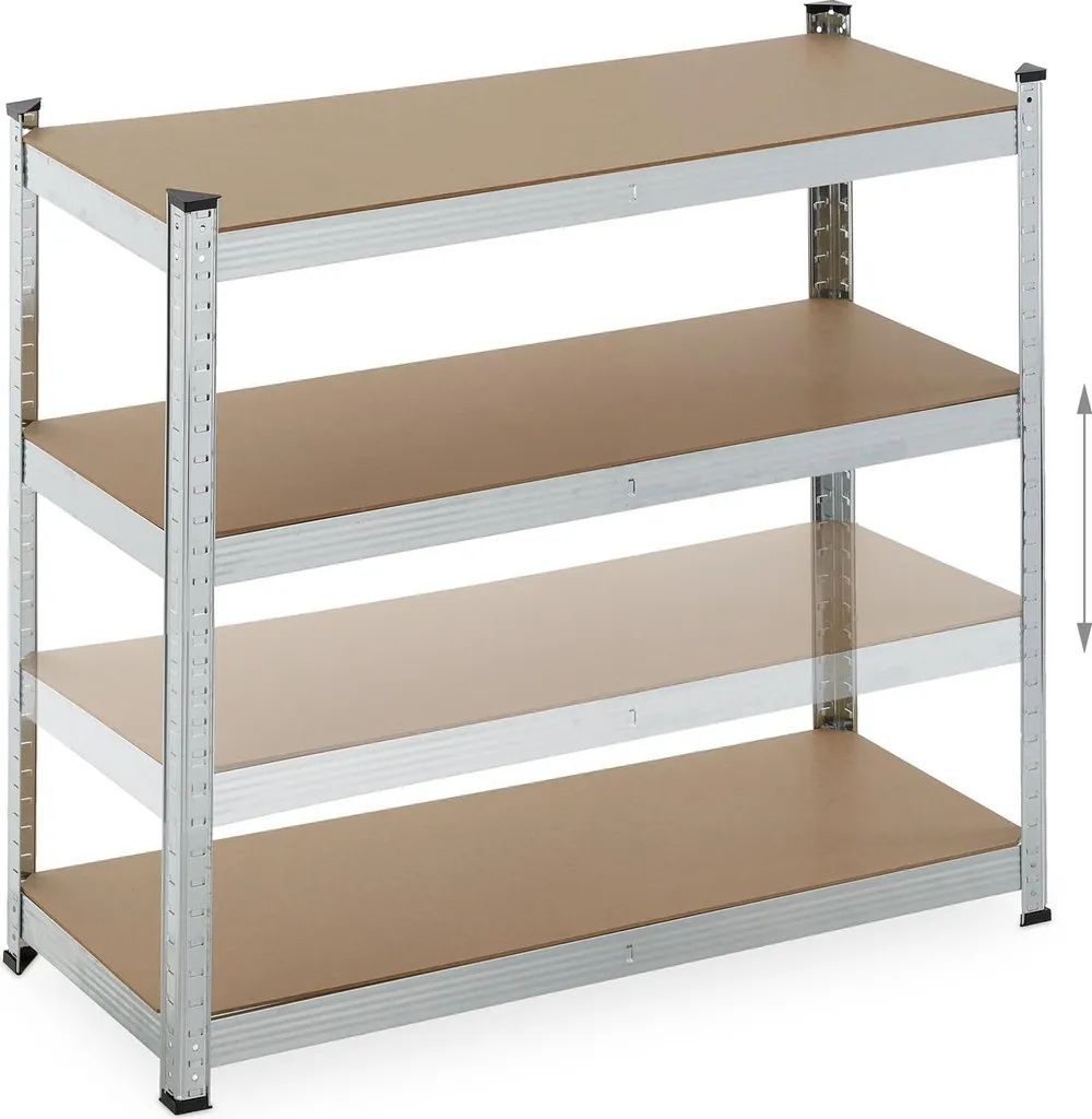 Rayonnage utilitaire 5 tablettes modulables pour garage et entrepôt pro - 7