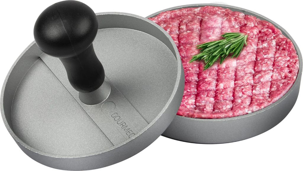 GOURMEO Burgerpresse aus Aluguss mit Antihaftbeschichtung + Produktbild 