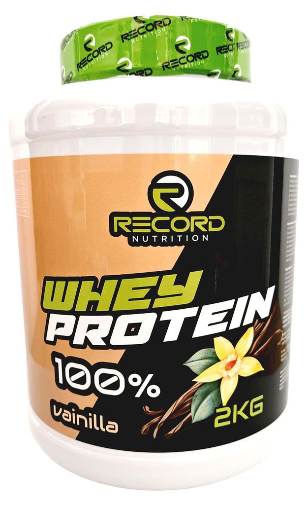 Whey Protein Premium - Molkenprotein Konzentrat 2 kg - 24 g Eiweiß pro Portion - Low Carb Low Fat - Vanille Geschmack
