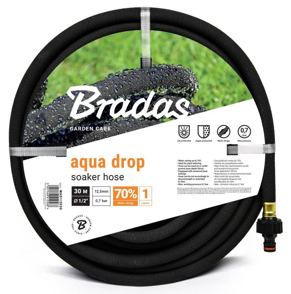 Gartenbewässerungsschlauch AQUA DROP 1/2" – 30 m Produktbild 