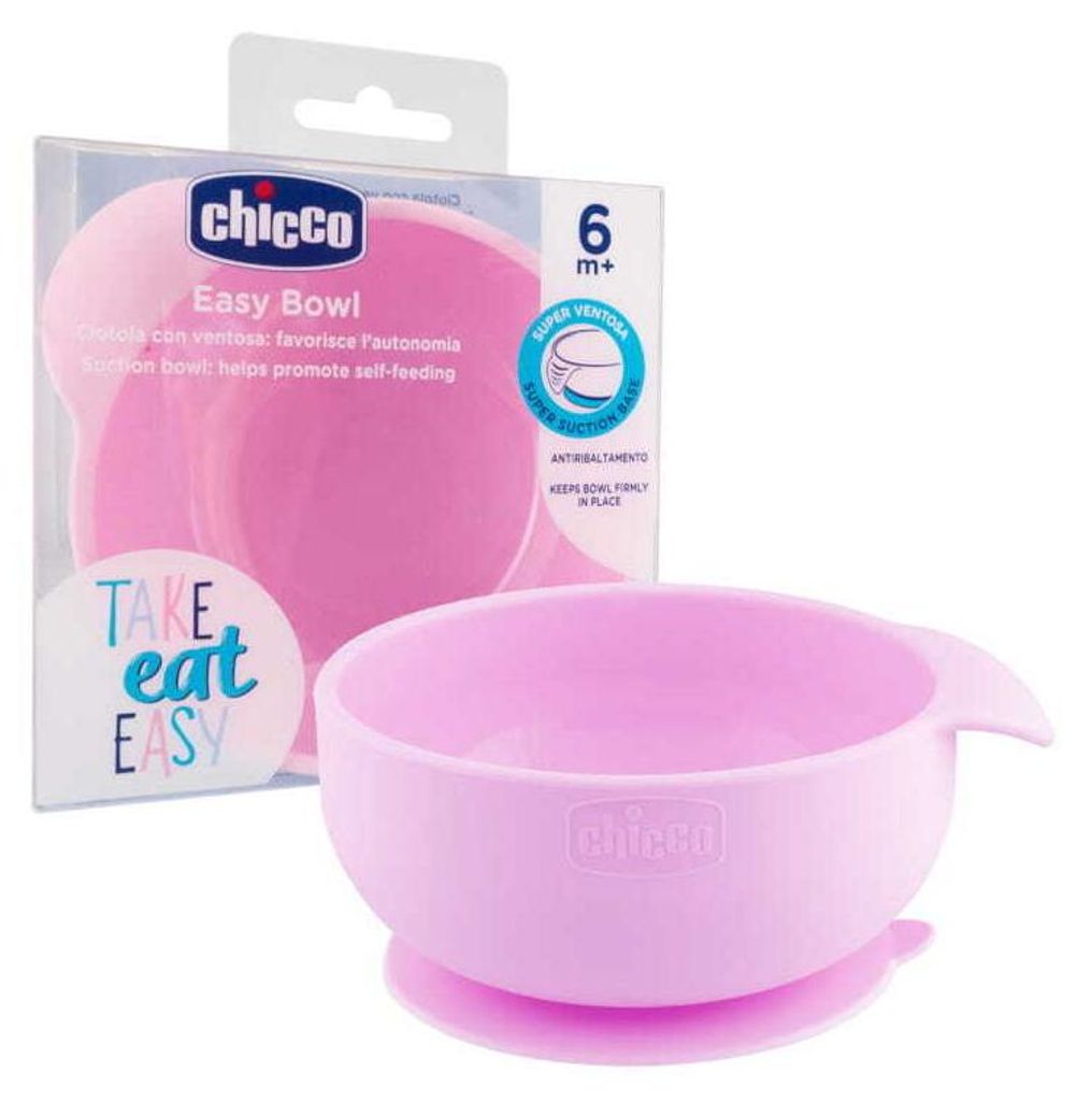 Chicco 00010221100000, Kleinkind-Schale, Pink, Silikon, Produktbild 