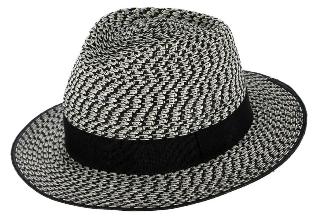 Chapeau Traveller Fiebig respirant en papier tricolore contre la chaleur