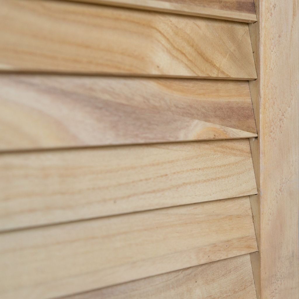 Homestyle4u 1248, Paravent Raumteiler 4 teilig, Holz, Natur Produktbild 3