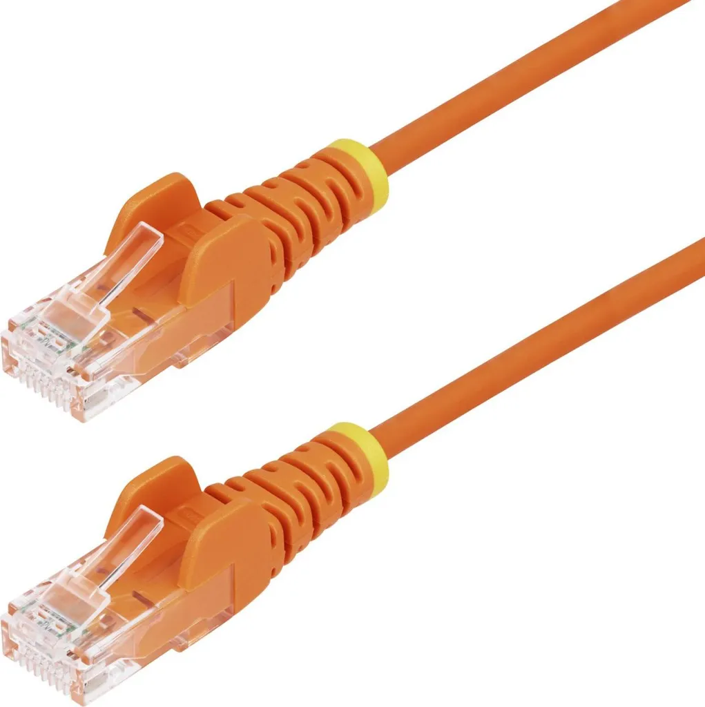 Cavo Ethernet CAT6 Arancione 50cm StarTech.com Slim 28AWG Fluke Tested