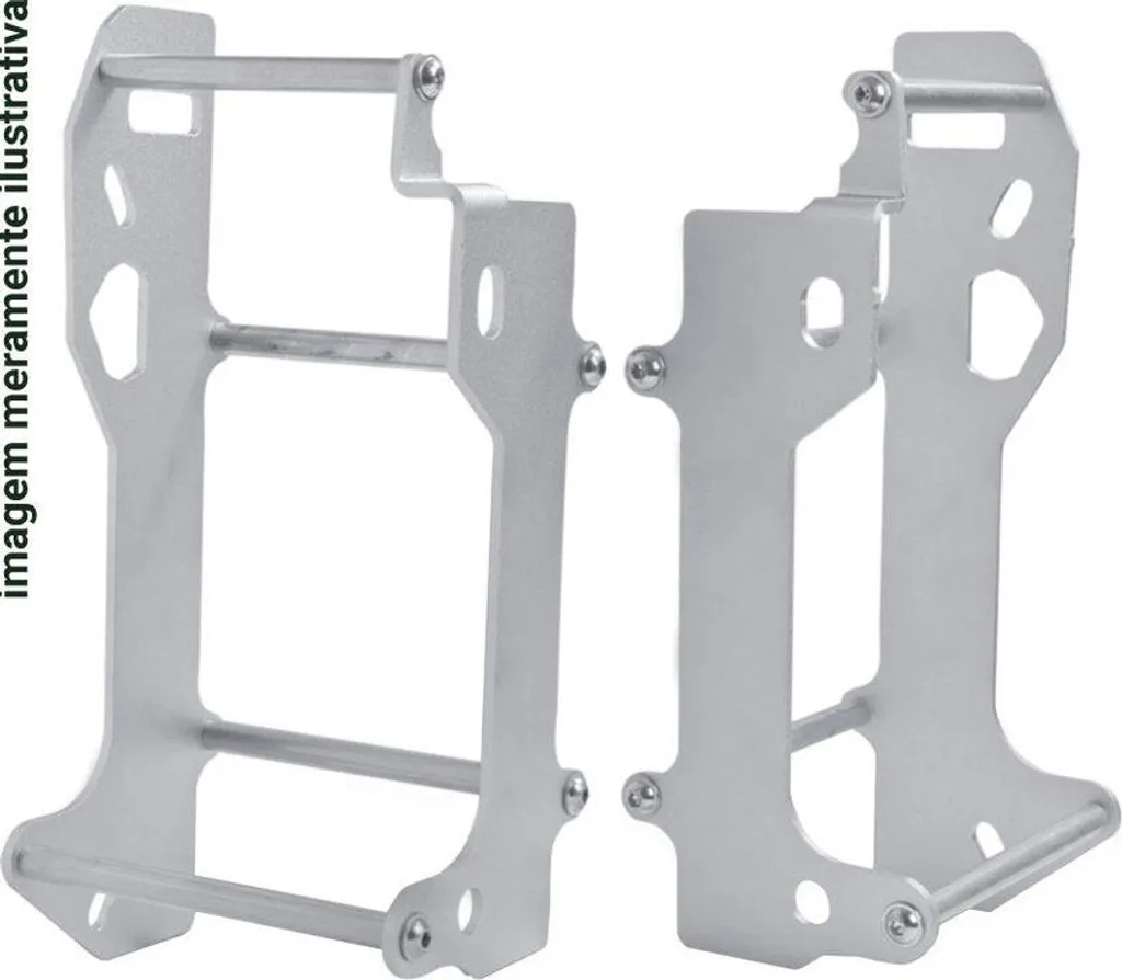 Couvercle de radiateur TM EN MX 250 300 2019 alu poli argent