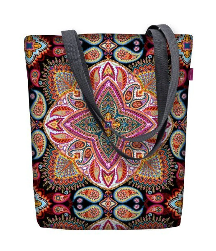 Borsa a Tracolla Bertoni SUNNY Polka 36x40: Shopper Canvas A4 con Zip