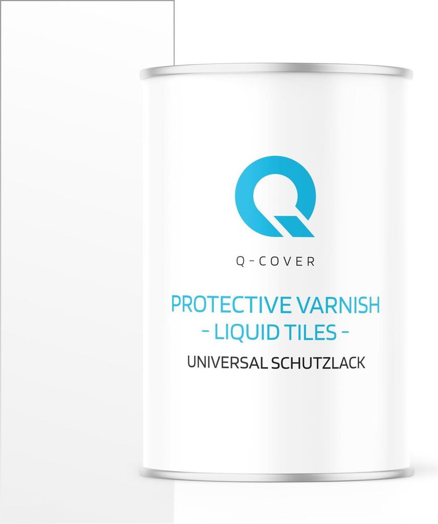 Universal Schutzlack Transparent – Halbmatt 1L | lösemittelfrei, innen, Pinsel/Rolle/Spray, wasserbeständig, ca. 10 m²/Schicht| Q-COVER