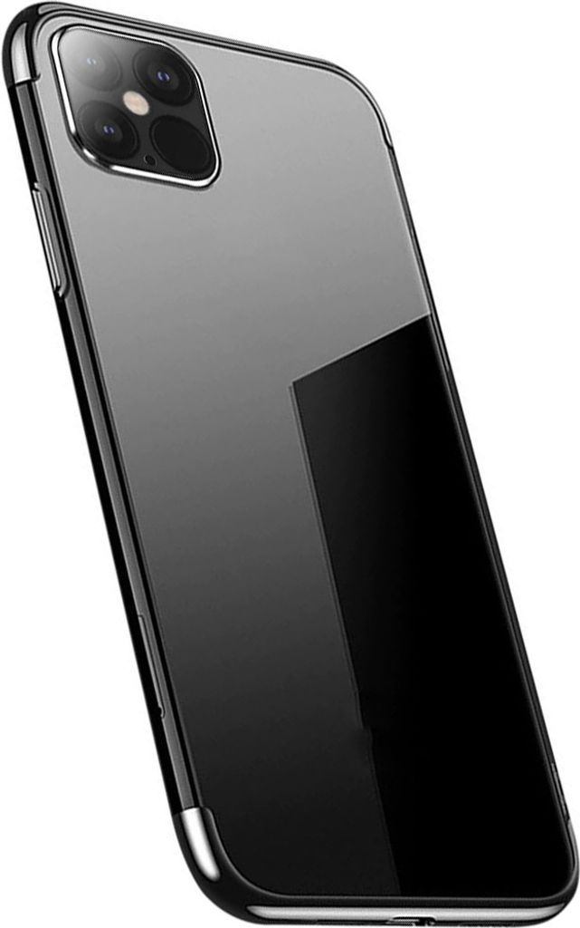HQWear transparente Hülle für iPhone 13 Pro, Schwarz
