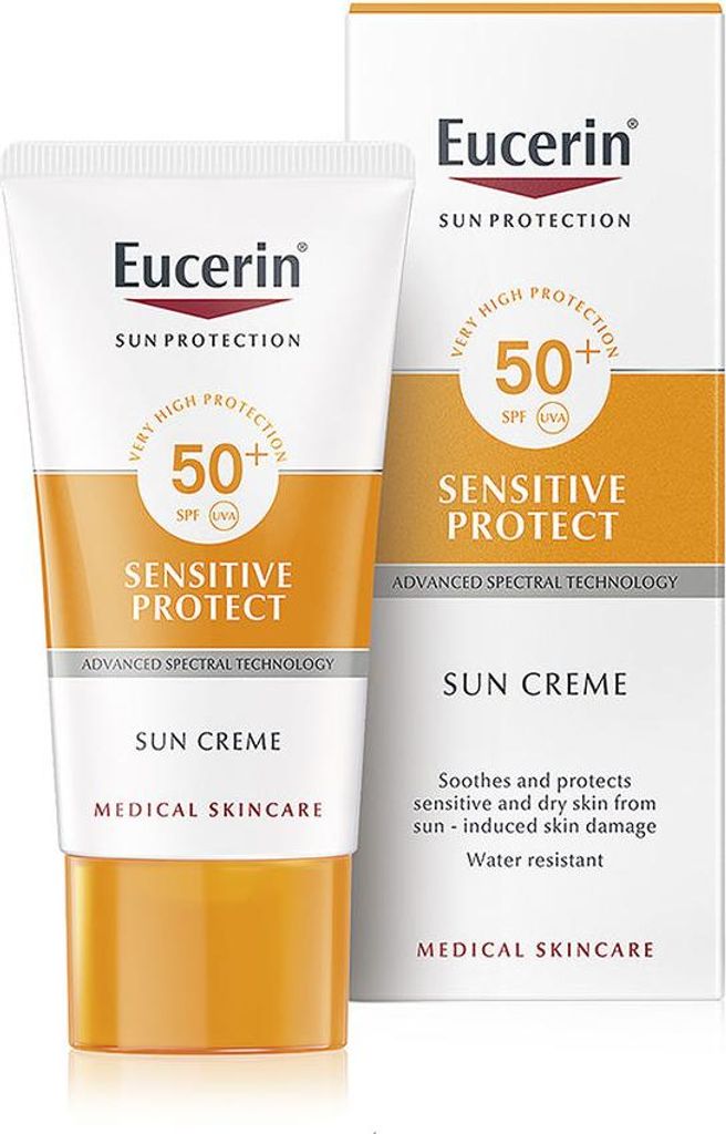 Eucerin SUN SENSITIVE PROTECT Creme trockene Haut SPF50+ 50 Produktbild 