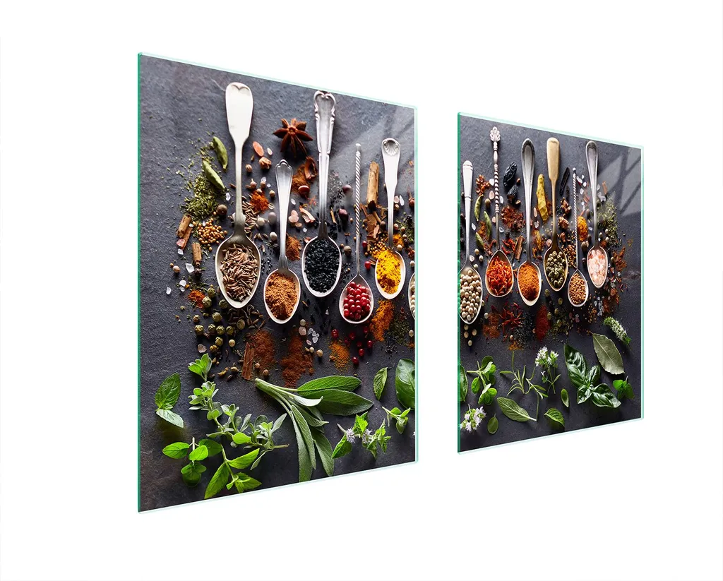 Copripiano in Vetro Temperato 85x52 Spezie | Protezione Induzione