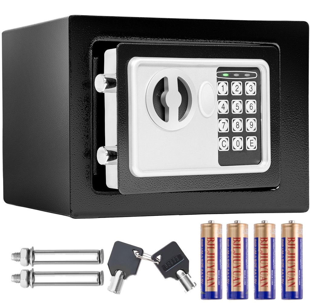 tectake® Elektronischer Safe 17 x 23 x 17 cm Produktbild 