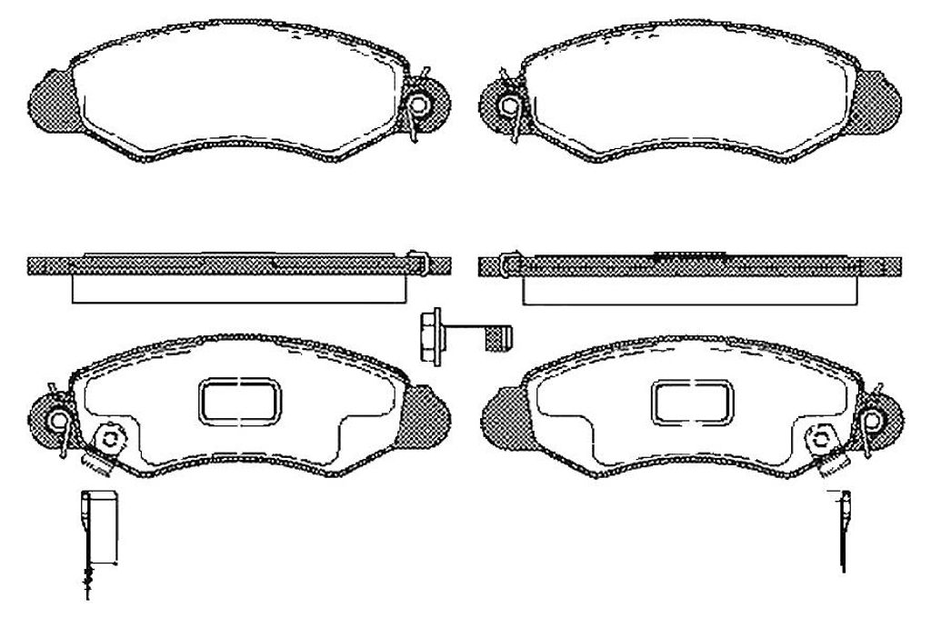 Bremsbelagsatz Scheiben 15,3 mm TRISCAN IAM-Expertise für u.a. SUZUKI SWIFT