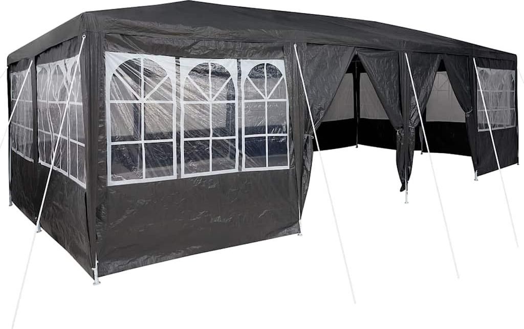 Party-Zelt Anthrazit 800 x 400 x 266 cm Polyethylen