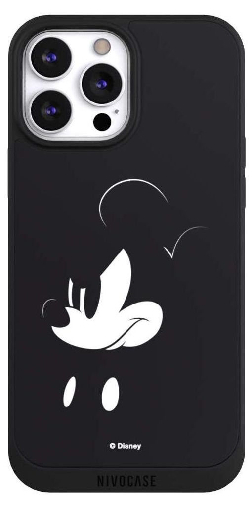 NIVOCASE Handyhülle für Apple iPhone 13 Pro Max Hülle NIVOpure Case Schwarz Disney Mickey Mouse Offizielles Lizenzprodukt