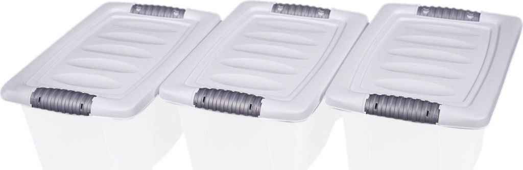 Stapelbox mit Deckel - 3er Set / jeweils 7 Liter - Produktbild 3