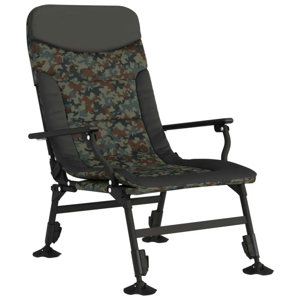 Sedia vidaXL Camo per Pesca e Outdoor - Pieghevole e Ultra Comoda