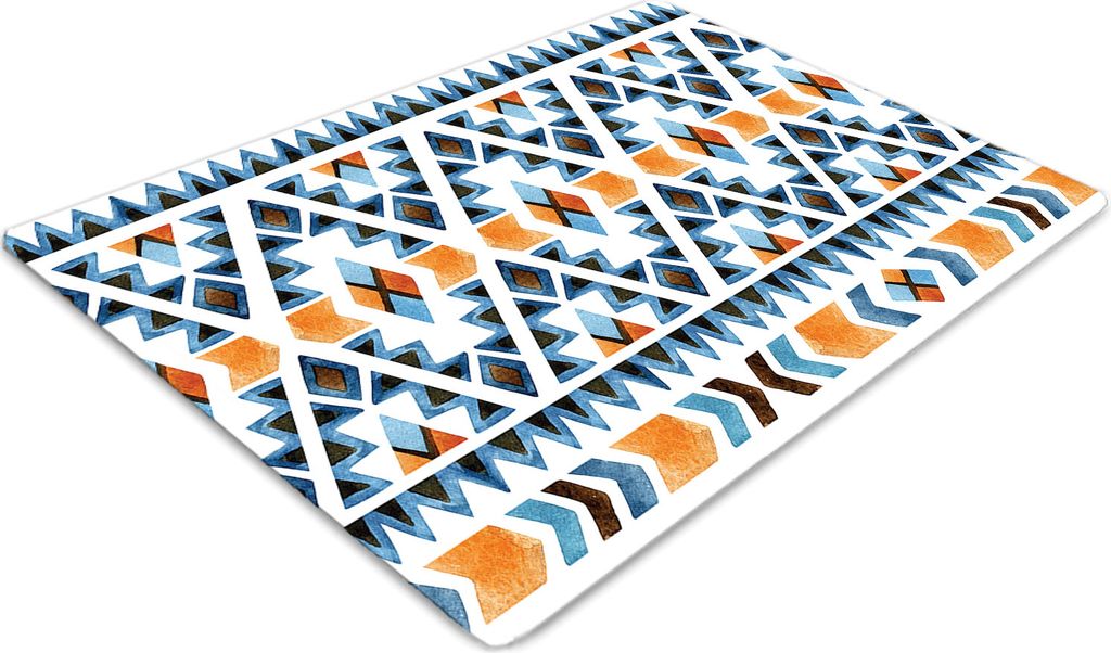 Stuhlunterlage Bürostuhlunterlage 120 cm x 90 cm Bodenmatte Bürostuhlunterlage - Ethnische Motive