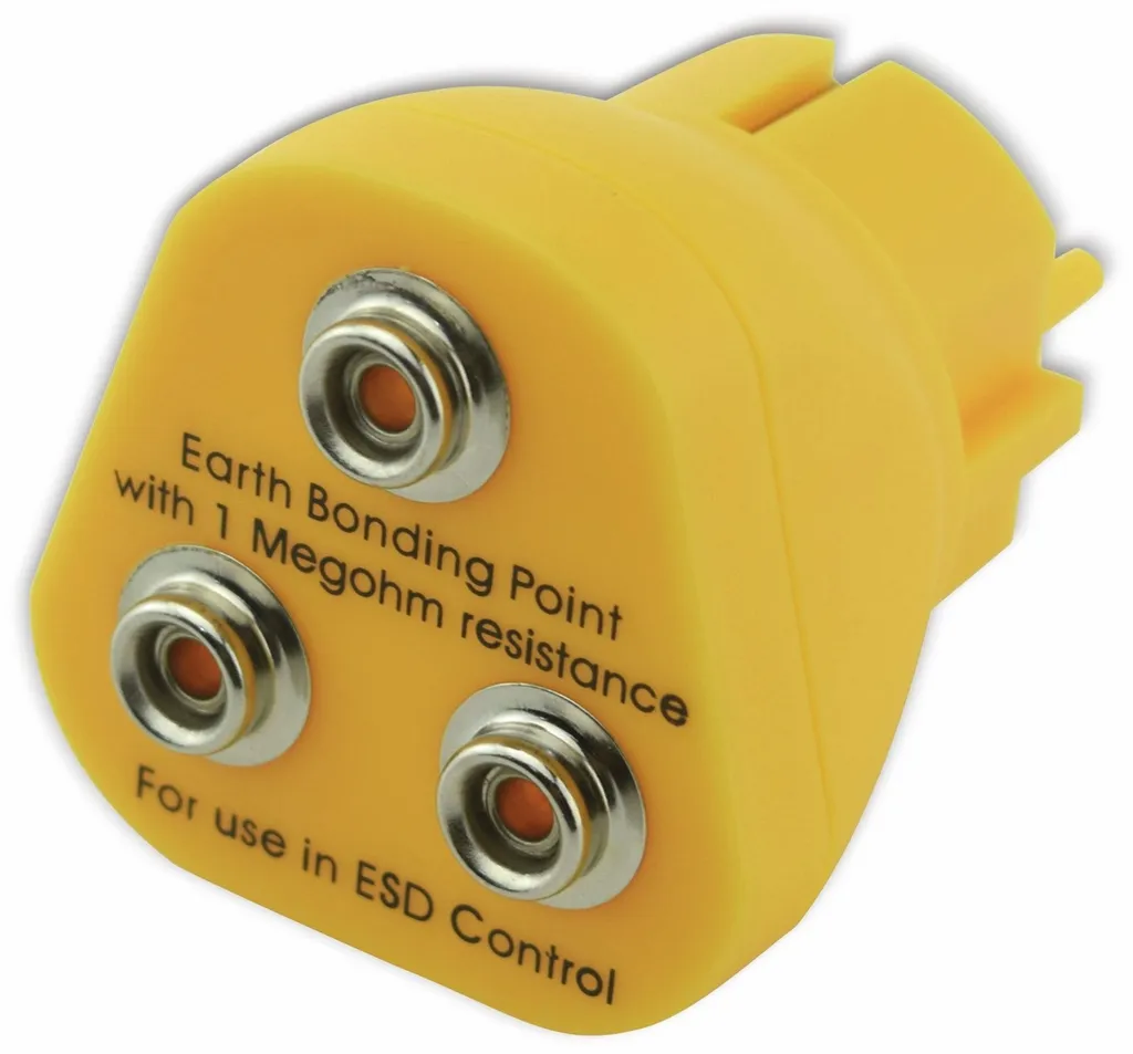 Fiche Terre Antistatique 3 Raccords pour Protection de Circuit et ESD