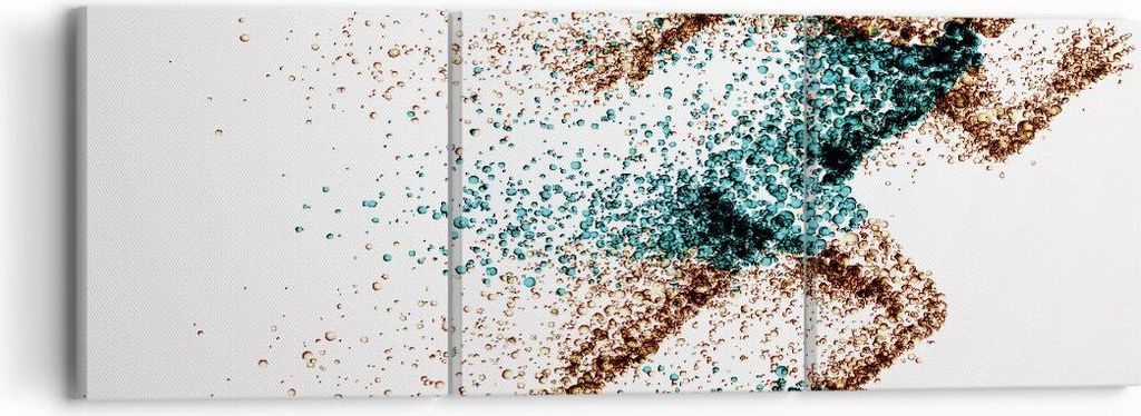 Bild auf Leinwand - Leinwandbild - Athlet sprinter sport läufer - 90x30cm - Wand Bild - Wanddeko - Leinwanddruck - Bilder - Kunstdruck - Wanddekor...