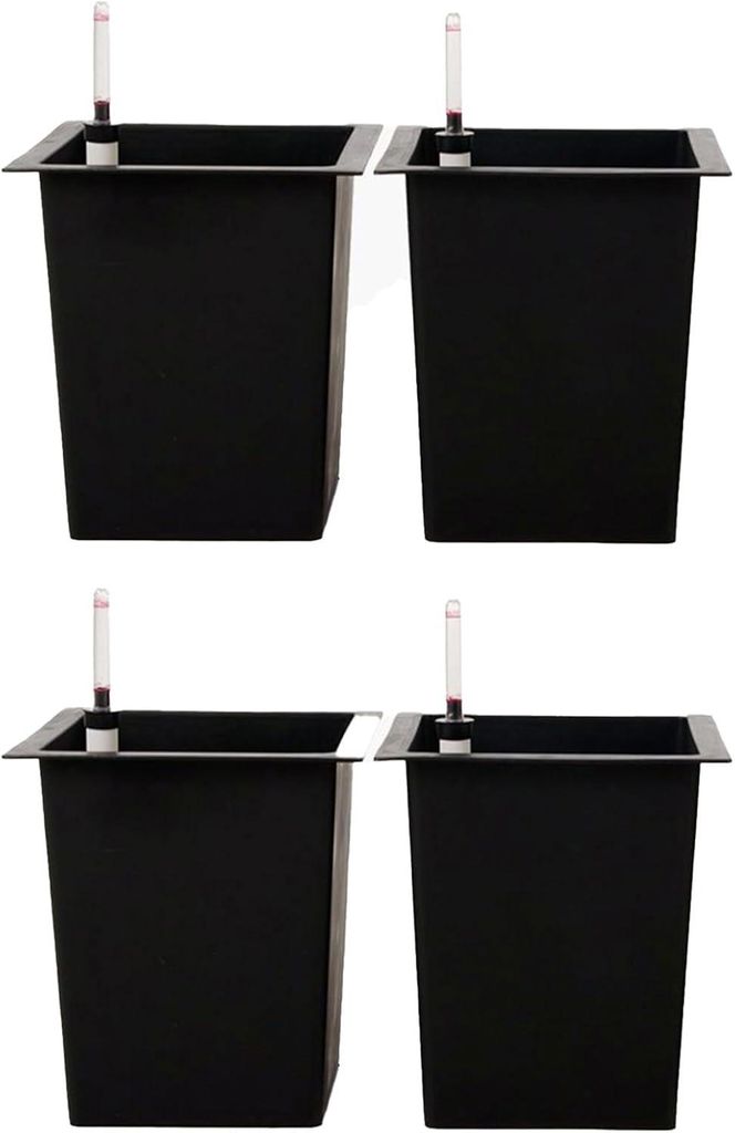 VIVANNO Pflanzkübel-Zubehör Kunststoff EINSATZ Bewässerung Konisch, Schwarz matt - 29x29x32 cm