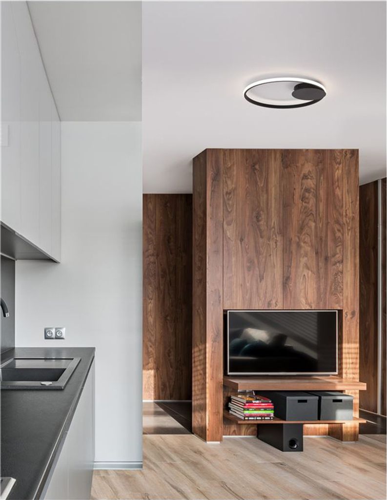 Nova Luce FULINE LED Deckenleuchte Blattgold 32W Warmweiss 5x50cm dimmbar 9348071