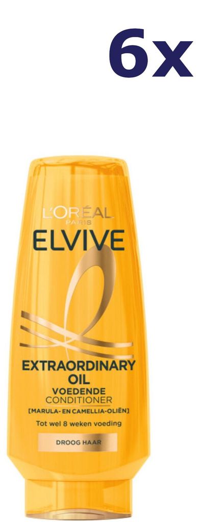 6x L'Oréal Paris Elvive Extraordinary Oil Conditioner 200ML