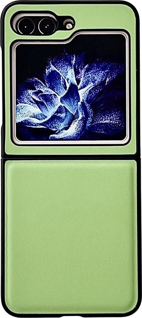 König Design Hülle kompatibel mit Samsung Galaxy Z Flip5 5G Kunststoff Soft Handyhülle - Handy Case Grün
