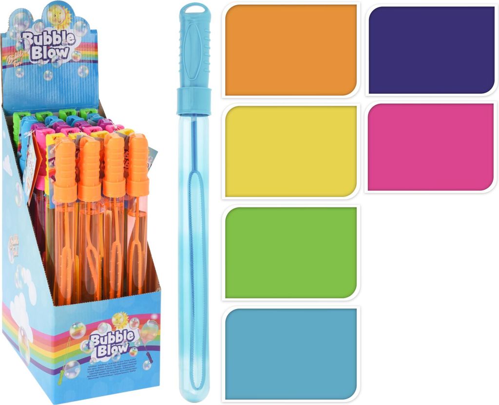 6 Seifenblasen-Tuben 125ml Bunte Sortierung