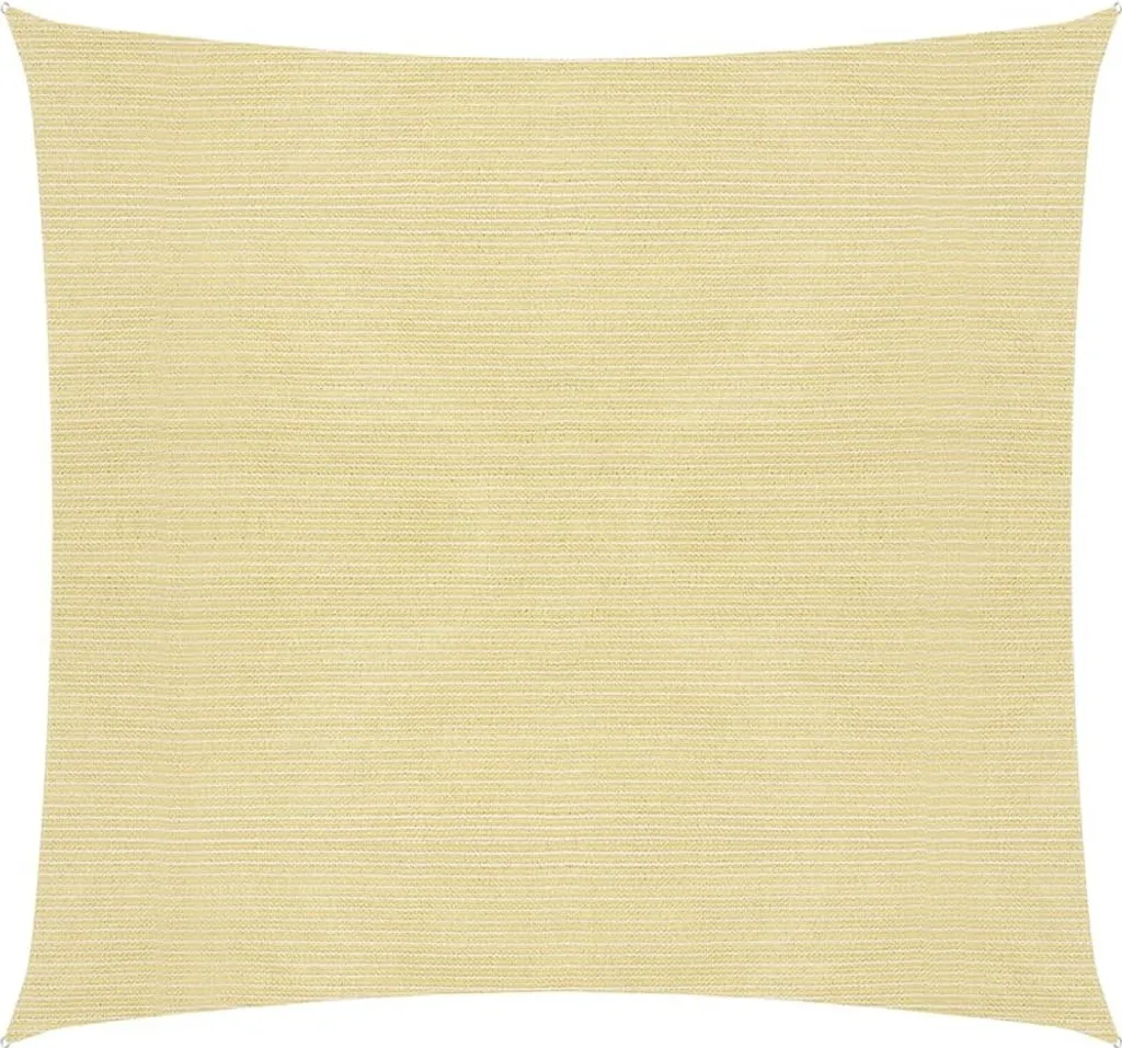 The Living Store Tenda da sole 160 g/m² Beige 3x3 m HDPE