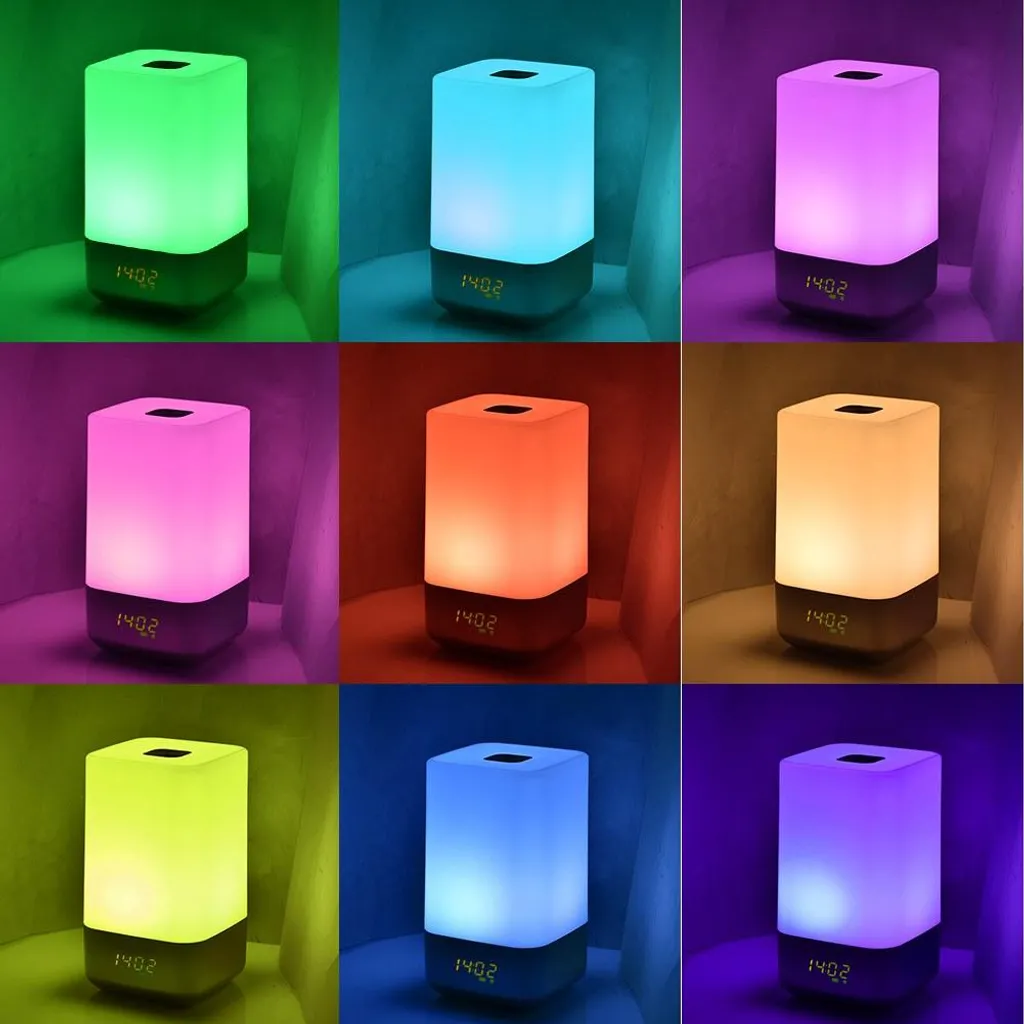 Réveil Lumineux 5 sons naturels et Simulation de lever de soleil 200 lux