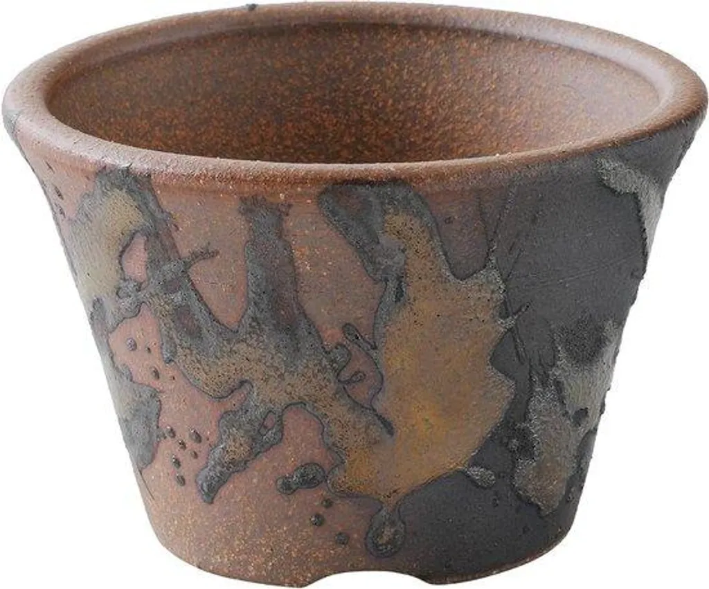 Pot à bonsaï 11 cm avec trou de drainage - Céramique faite à la main
