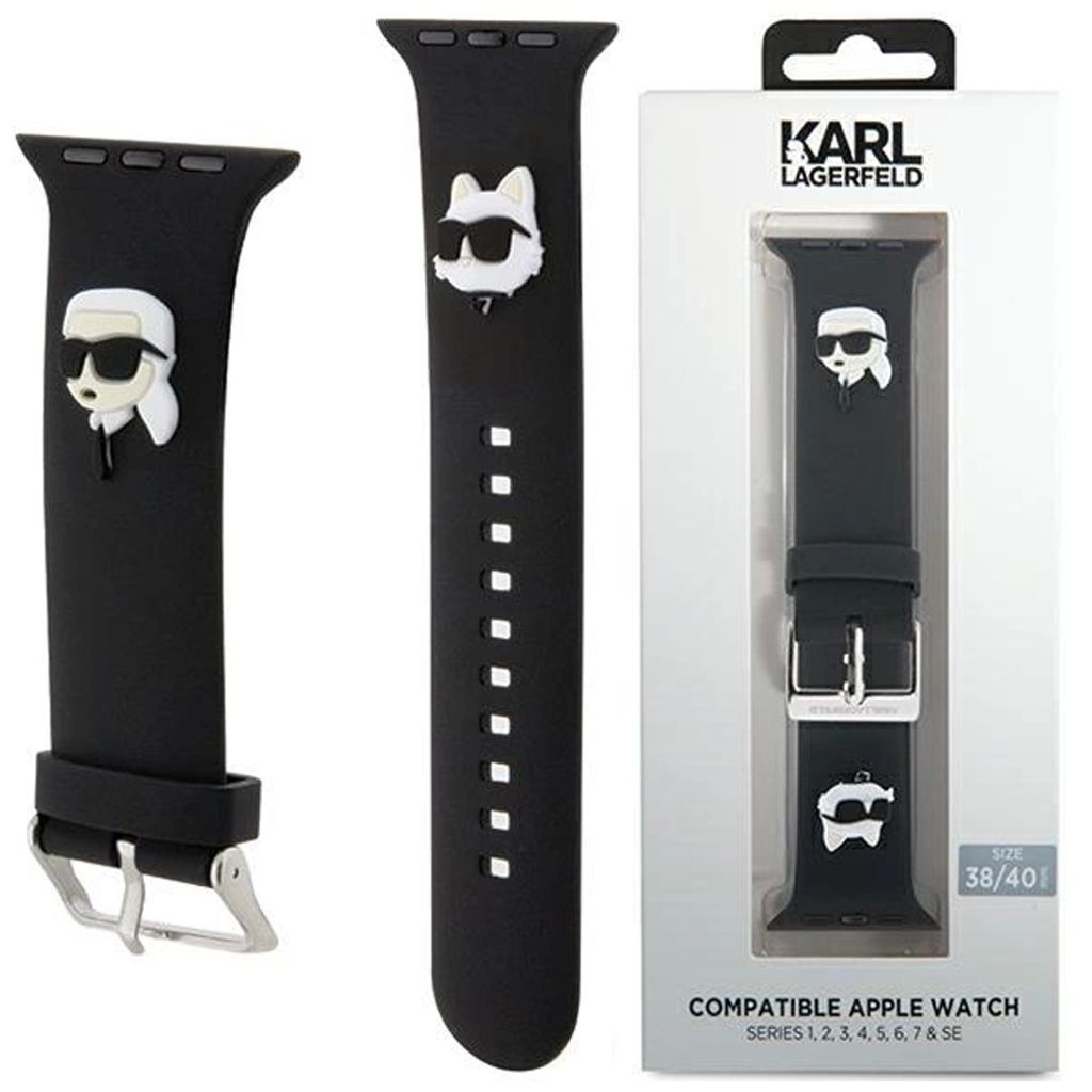 Karl Lagerfeld Pasek KLAWMSLKCNK Apple Watch 38/40/41mm Produktbild 