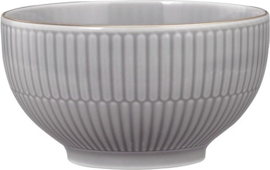 Seltmann Weiden Amina silbergrau/Goldrand Cafè au lait Schale 13 cm /0,50 l