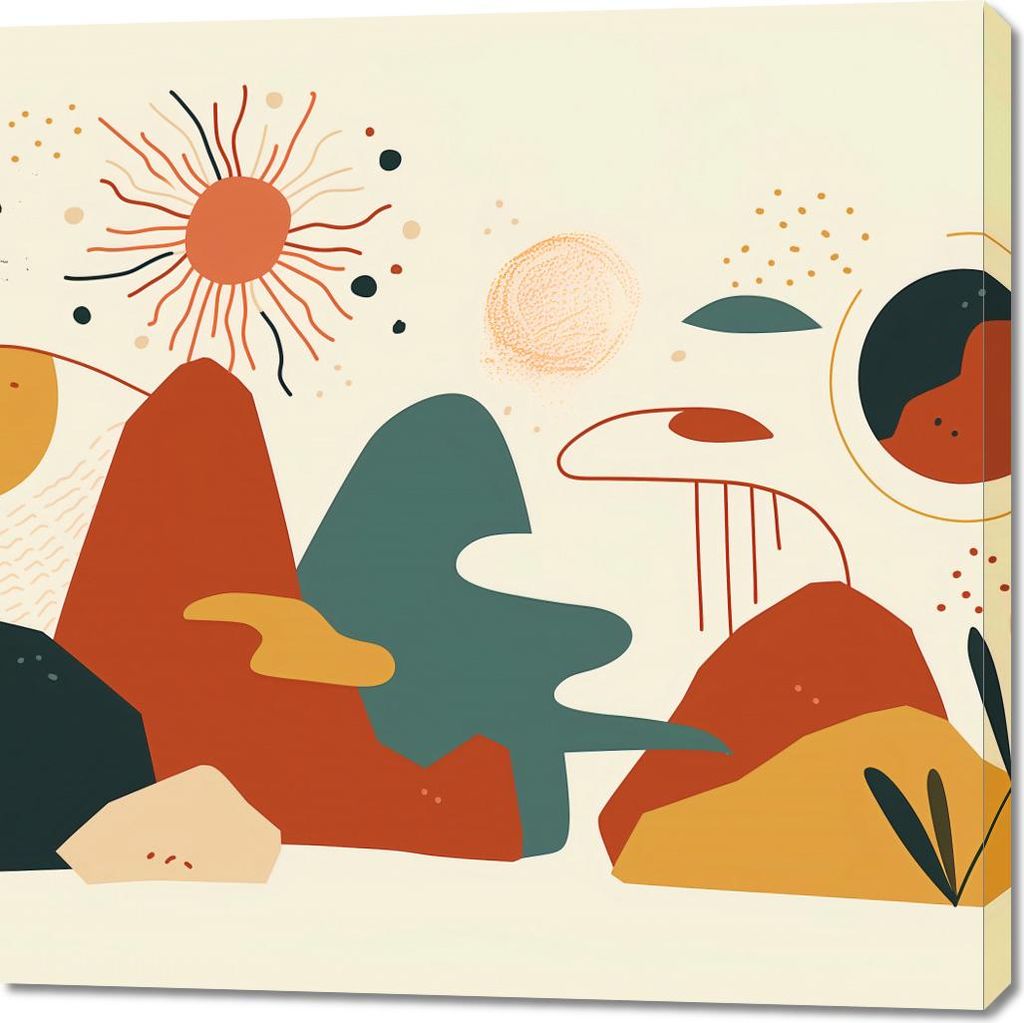 Bild 100x100cm Farbenkosmos