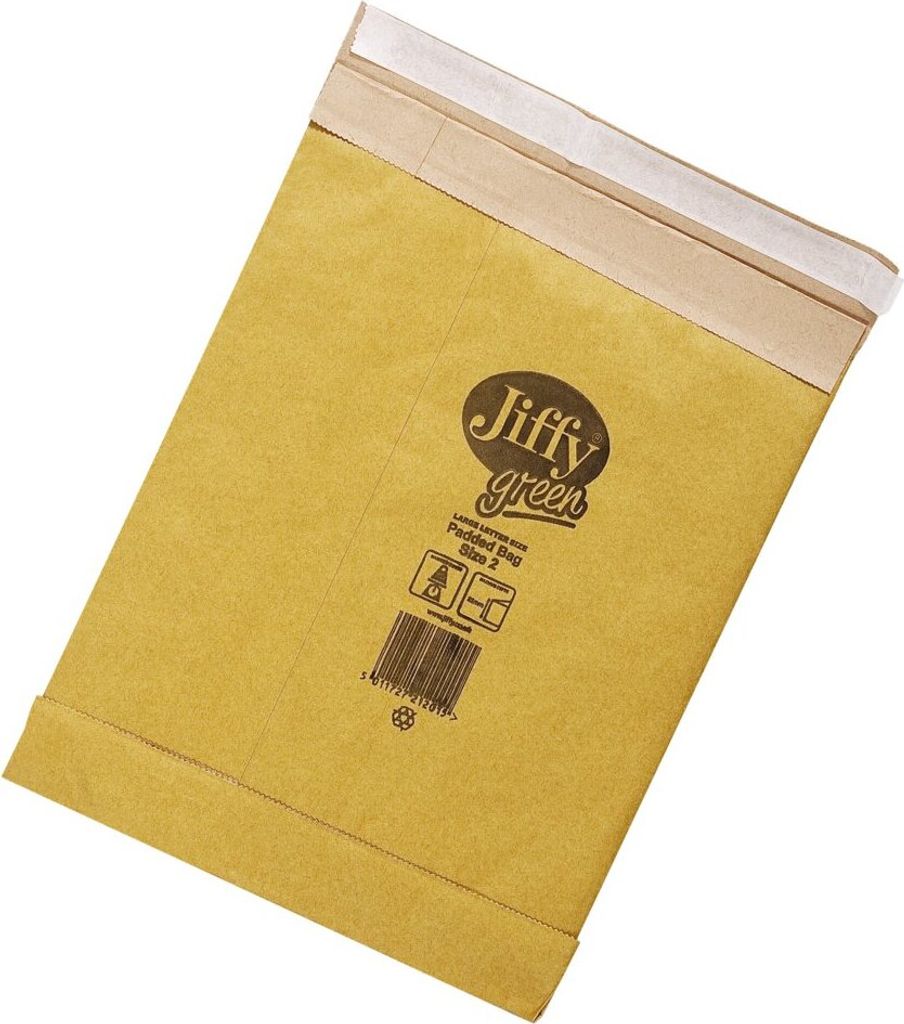 Büroring Jiffy-Papierpolstertaschen Größe 2, braun, 210 x 280 mm