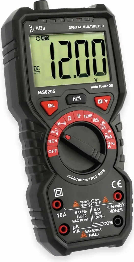 Multimètre VA LABS MS0205 True RMS pour corriger vos pannes électriques - 3