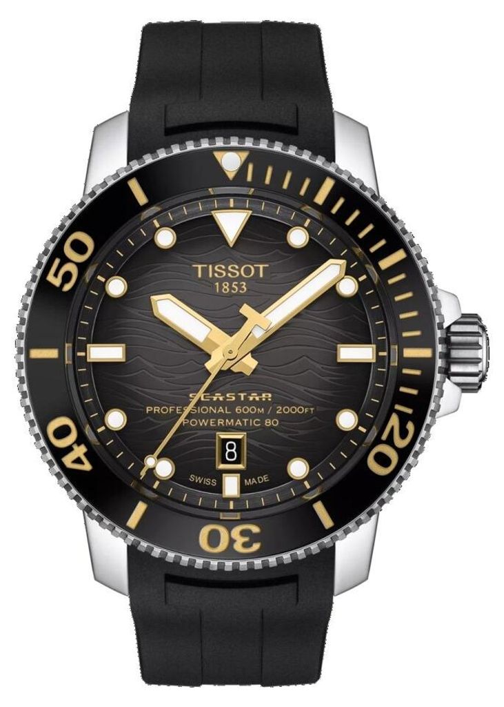 Tissot Seastar Armbanduhr 46 mm Datum Saphirglas 60 ATM Produktbild 