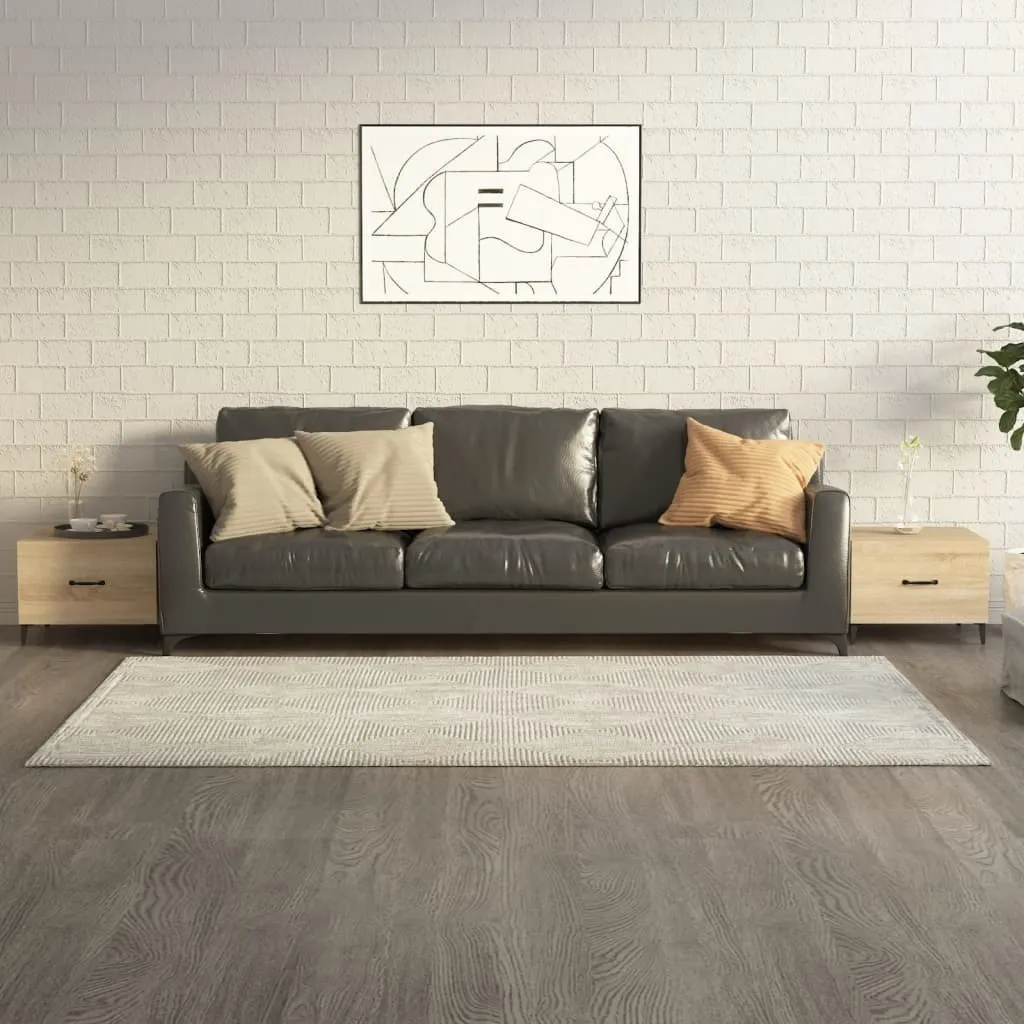 Acquista SYFAX Tavolino Basso 50x50 Rovere Sonoma e Metallo Online - 2