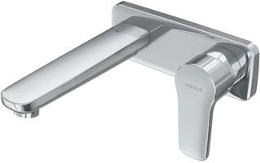 VIGOUR Farbset Waschtisch-Wandarmatur derby für DEUPKWW Auslauf 180mm verchromt
