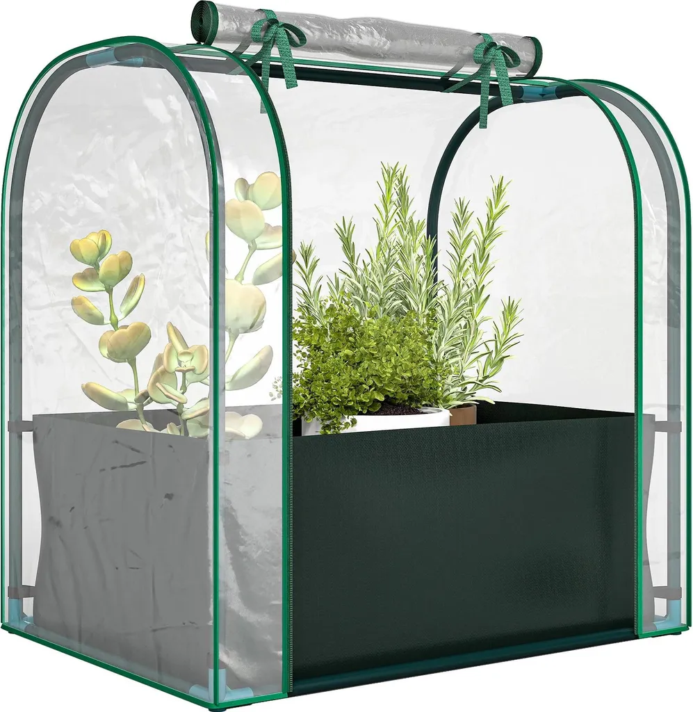 Mini serre de jardin avec sac de plantation 68x50x70 cm - Modèle Compact