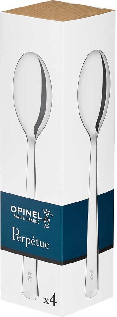 Opinel Perpetue Box 4 Löffel, Edelstahl, rostfrei, poliert
