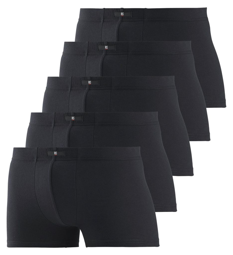 H.I.S. Boxer Boxershorts für Herren 5 -teilig schwarz Größe Produktbild 