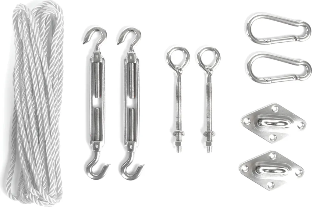 Installer une Voile Solaire Perel : Kit Fixation Inox pour Terrasse et Jardin
